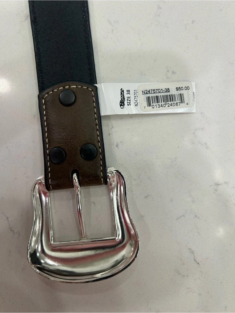 The Nocona Men's Top Hand Aztec Ribbon Belt
